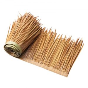 VEVOR Künstliches Strohdach, 1000×40 cm, mexikanischer Stil, Strohdachrolle aus PE, Palmdach, Reetdach, Reetdachsimulation Ideal für Terrassen-, Pool-, Strand-, Pavillon- und Hawaii-Party-Dekoration