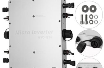 VEVOR 1200W Grid-tie Inverter Wasserdichter Wechselrichter, 220V Micro Wechselrichter, Solar Power Grid-Tie Micro-Wechselrichter mit WVC-Netzanschluss Micro-Wechselrichter, Micro Grid Wechselrichter