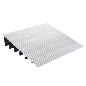 VEVOR Türschwellenrampe 69 x 86,4 x 15,2 cm Rollstuhlrampe 362,8 kg Tragfähigkeit Auffahrrampe aus Aluminiumlegierung Bordsteinrampe modulares Design Schwellenrampe rutschfest Aluminiumrampe Rampe