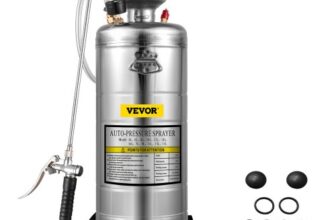 VEVOR Sprühgerät 12L aus Edelstahl, Handsprüher mit Pumpe, verstärkt, druckverstärkt