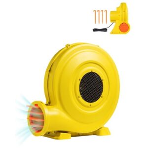VEVOR Luftgebläse, 870 W & 950 W, 1,3 PS Luftpumpe, kommerzielles Luftgebläse für Hüpfburg, 3300 U/min, Dauergebläse Windmaschine, elektrischer Luftgebläseventilator für aufblasbare Spielzeuge