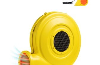 VEVOR Luftgebläse, 870 W & 950 W, 1,3 PS Luftpumpe, kommerzielles Luftgebläse für Hüpfburg, 3300 U/min, Dauergebläse Windmaschine, elektrischer Luftgebläseventilator für aufblasbare Spielzeuge