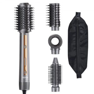 VEVOR 4-in-1-Multi-Haarstyler, 110.000 U/min Hochgeschwindigkeits-Ionen-Airstyler mit 3 Bürsten und 1 Düse, 4 Temperatur- und 3 Geschwindigkeitsstufen, Föhnbürste für Locken, Styling und Volumen