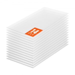 VEVOR 14er-Set Gewächshausplatten aus Polycarbonat, 1210 x 605 x 8 mm Stegplatten, wasserdichte UV-geschützte gewellte Hohlkammerplatten, schlagfeste, transparente Dachplatten für Gewächshaus/Garten