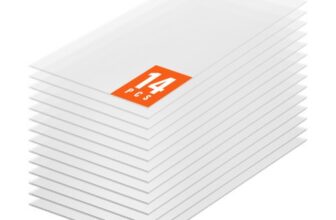 VEVOR 14er-Set Gewächshausplatten aus Polycarbonat, 1210 x 605 x 8 mm Stegplatten, wasserdichte UV-geschützte gewellte Hohlkammerplatten, schlagfeste, transparente Dachplatten für Gewächshaus/Garten