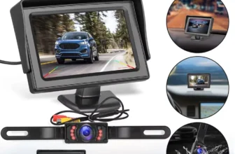 4,3-Zoll Auto Rückfahrkamera mit Monitor für Fahrzeug Van, Nachtsicht, HD Parksystem