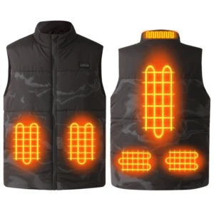 TENGOO HV-06 Intelligente Heated Weste 6 Heizzonen USB Wiederaufladbar Polyester Waschbar Winter Elektrische Heizweste F