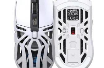 Dreifachmodus Wireless Gaming Maus mit Digitaldisplay 1200-10000DPI RGB 1KHz-Abtastrate Typ-C Wiederaufladbar Ergonomisc