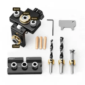 Ganwei 3in1 Lochsucher aus Aluminiumlegierung für holzbearbeitungswerkzeug mit Spannbereich von 0-52 mm, gravierte Skale