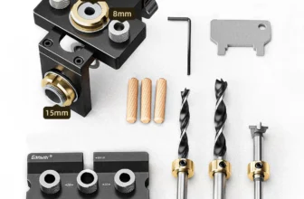 Ganwei 3in1 Lochsucher aus Aluminiumlegierung für holzbearbeitungswerkzeug mit Spannbereich von 0-52 mm, gravierte Skale