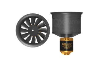QX-MOTOR 50 mm 12-Blatt-Düse EDF mit QF2611Pro 3100KV / 3750KV CW / CCW Brushless Motor für RC-Flugzeug Festflug