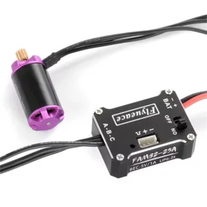 FLYUEACE 1224 4500KV Bürstenloser Motor 25A ESC Combo für Land Rover FMS FCX24M SCX24 1/24 Rock Crawler RC Autos Modelle