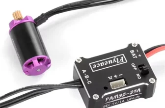 FLYUEACE 1224 4500KV Bürstenloser Motor 25A ESC Combo für Land Rover FMS FCX24M SCX24 1/24 Rock Crawler RC Autos Modelle