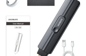 DOCREATE HR-10B Mini Handheld Spot Welder Dual-Pulse 9 Schweißstufen 2200mAh 800A Maximale Ausgabe Type-C Wiederaufladba