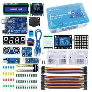 Sensor Modul Starter Kit mit UNOR3 CH340 0,96 Zoll 1602 LCD-Display für DIY Roboter Programmier Lernkit