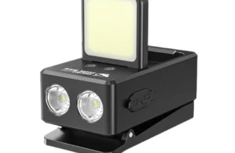 Smiling Shark TIP-166 USB wiederaufladbare COB LED Stirnlampe, hands-free, magnetische Clip-On-Lampe, Bewegungssensor, w