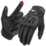 KEMIMOTO Motorrad Handschuhe Herr, Motorradhandschuhe Sommer mit Hartschalenverstärkung und Touchscreen, Atmungsaktive Outdoor Handschuhe für Herren und Damen, für Motorrad, Fahrrad, Roller, Jagd