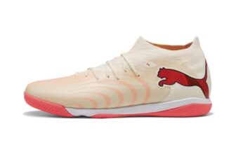 Puma Unisex Future 9 Match IT Fußballschuh, Sugarred Almond White-Ultra Red Black, 42 EU