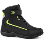 Saga Bikerwear Herren Motorradstiefel für Touren Zertifiziert mit Schaltverstärkung und Knöchelschutz robuste Motorradschuhe Schnürung mit Klettverschluss Größen 38–48