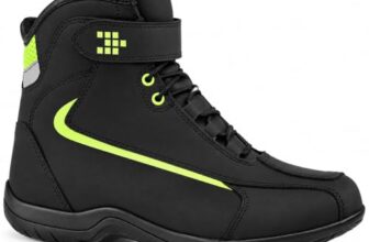 Saga Bikerwear Herren Motorradstiefel für Touren Zertifiziert mit Schaltverstärkung und Knöchelschutz robuste Motorradschuhe Schnürung mit Klettverschluss Größen 38–48