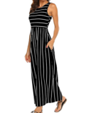 BDTECAOR Maxikleid Damen Sommer