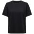 RIROW Damen Rippshirt V-Ausschnitt Slim Fit Sommer T-Shirt Schwarz, M
