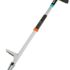 Fiskars Teleskop-Unkrautstecher, Länge 1 – 1,19 m, Rostfreie Stahl-Arme/Kunststoffgriff, Schwarz/Orange, Smart-Fit, 1020125