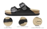 Mesing Pantoletten Slide Damen Herren mit Kork