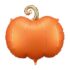 Gleemix 3D Herbst Kürbis Deko Luftballon, 50×56 cm Herbst Deko Folienballon
