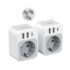 Denlane Adapter Japan, 5 in 1 Reiseadapter China mit 1 AC & 2 USB-C & 2 USB-A (17W), 2-Polig Typ A Stecker für USA, Kanada, China, Japan,Thailand, Mexiko, die Philippinen – Reisestecker Typ A