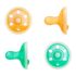 Tommee Tippee Ultraleichter StayPut Schnuller, 6-18m, 4er Pack, einteiliges Silikondesign