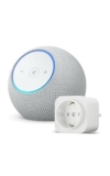 Amazon Echo Dot Max (neueste Generation) | Weiß + Amazon Basics Smart Plug, Funktionert mit Alexa – Smart Home-Einsteigerpaket,