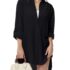 Cicy Bell Damen Bluse Oversized Langarm Button Down Himmelblau XXL