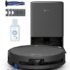 VONKO S6 Pro Saugroboter mit Wischfunktion und Absaugstation, 8000Pa Saugkraft,LiDAR 2.0 Laser Navigation,180 Min.Laufzeit,Teppicherkennung,App/Alexa,Ideal für Tierhaare, Hartböden,Schwarz