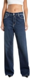 Replay Damen Jeans Wide Leg, Dark Blue C007 (Blau), 28W/32L,