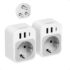 LENCENT Weltweiter Reiseadapter Set Typ D, G, M, N Universal Travel Adapter
