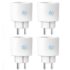 EIGHTREE WLAN Steckdose Mini, Smart Steckdose mit Strommessung, TÜV-geprüft