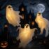 3 Stück Halloween Absperrband, Jede 9.1M * 7.5CM Nicht Klebend, Wasserdicht und Winddicht Halloween Deko Warnband, Gefahren Warnbänder für Zombie Party, Halloween Horror Deko