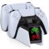 OIVO PS5 Controller Ladestation, PS5 Ladestation 2 Std Schnelllade mit EU-Netzteil für PlayStation 5 Ladestation, PS5 Ladegerät Controller Zubehörsets für PlayStation 5 Wireless Controller, Weiß