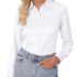 Rapbin Damen Bluse 3/4 Arm V-Ausschnitt Sommer Tunika Locker Elegant Top