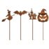 Briful Halloween Türkranz 50 cm – Künstlicher Gruselkranz Tinsel Hexenkranz mit Hut & Beinen Spinne, Kürbis – Schwarze Herbst Türdeko für Halloween Party, Haustür, Fenster & Wand