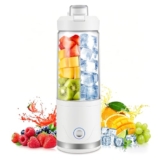 Tragbarer Mixer & Smoothie Maker to go 650ml, 4000mAh Akku USB-C wiederaufladbar | Zerkleinert Eis & Obst in 20 Sek, BPA-freier Tritan Behälter | Kabelloser Mixer für Gym, Büro, Reise & Camping,