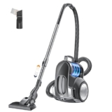 Luckice Staubsauger Beutellos 1200W Starke Saugleistung,Kompakt Leicht Bodenstaubsauger ohne Beutel,Leiser <70dB,2,5L Staubbehälter,Bodendüse für Hartböden Teppiche,Waschbarer HEPA-Filter,