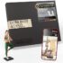 FONCOOD Balance Board Komplett-Set aus Massivholz – 4-in-1 Gleichgewichtsboard mit Rolle, Halbkugel & Faszienball, 78 x 30 cm, belastbar bis 204 kg, rutschfest – für Erwachsene, Anfänger & Profis