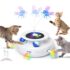 Migipaws Katzenspielzeug, elektrisches interaktives Katzenspielzeug,echte Flattern und Zwitschern wie EIN Vogel, Plüschspielzeug mit Katzenminze,wiederaufladbar(blau)