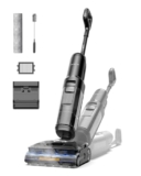 Tineco FLOOR ONE S7 Stretch Steam Nass Trockensauger 160 °C HyperSteam Dampfreiniger, 80 Min Laufzeit, DualBlock Anti-Tangle, FlashDry Selbstreinigung, Dreiseitige Kantenreinigung, hartnäckige Flecken,