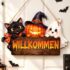 Halloween Deko Outdoor, Halloween Metallschild 20×30 cm