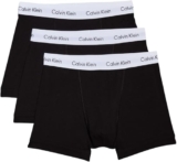 Calvin Klein Herren 3er Pack Boxershorts Trunks Unterwäsche, Schwarz (Black), M