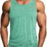 FALARY Unterhemden Herren Männer Schwarz Slim Fit Muskelshirts gekämmte Baumwolle 3er Pack