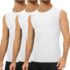 FALARY Unterhemden Herren Tanktop Weiß Männer Slim Fit Muskelshirts gekämmte Baumwolle L